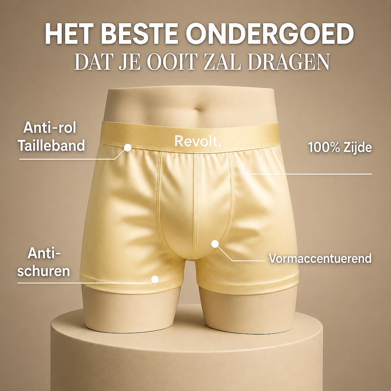 Revolt zijden boxershorts | Eersteklas Comfort, Duurzaam Geproduceerd