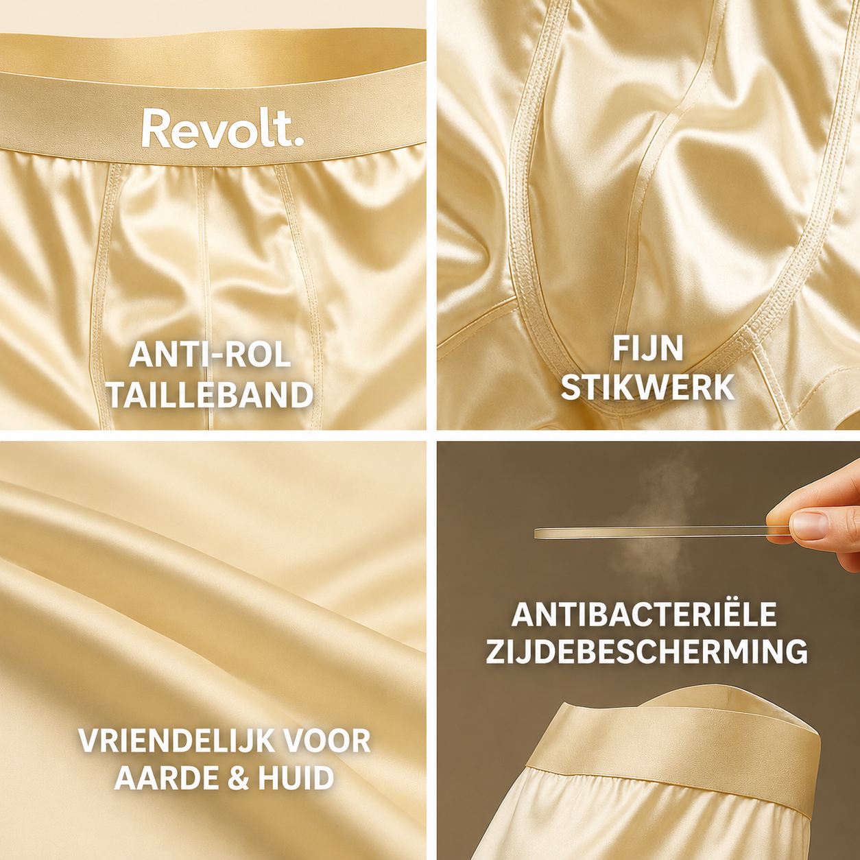 Revolt zijden boxershorts | Eersteklas Comfort, Duurzaam Geproduceerd