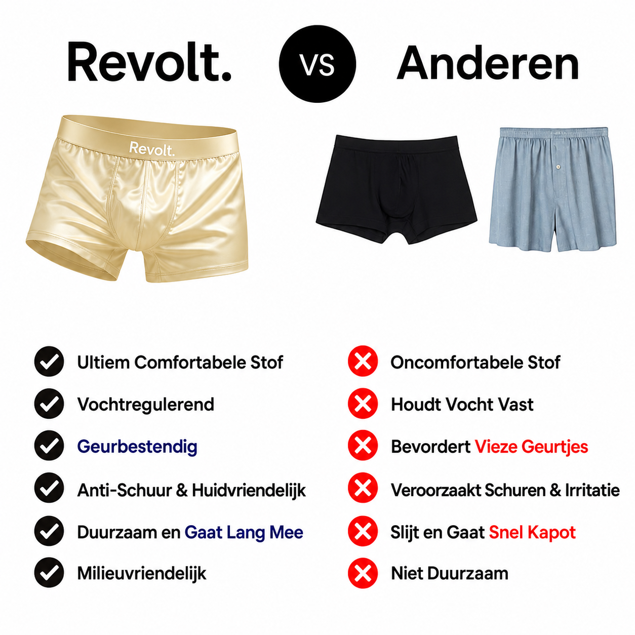 Revolt zijden boxershorts | Eersteklas Comfort, Duurzaam Geproduceerd